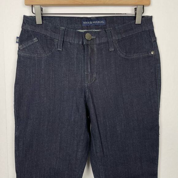 Rock and Republic | Kashmiere High Rise Dark Wash Full Length Skinny Jeans - Picture 3 of 6